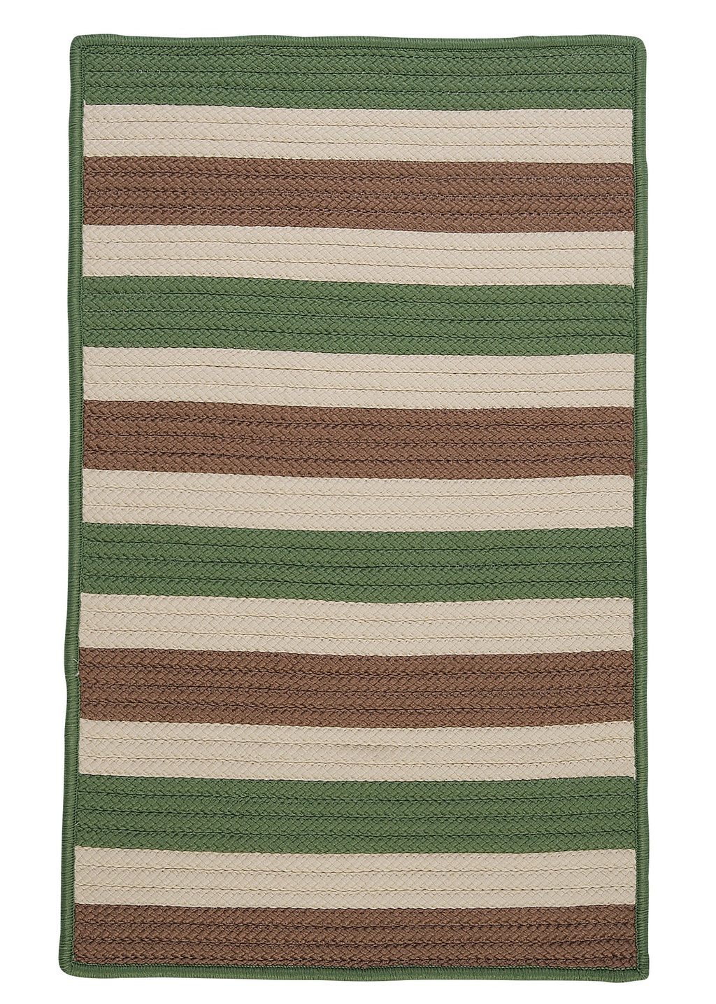 Colonial Mills Stripe It TR69 Moss-stone Indoor/Outdoor Area Rug