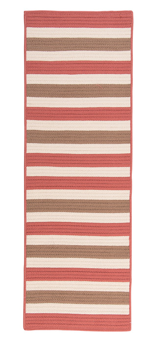 Colonial Mills Stripe It TR99 Terracotta Indoor/Outdoor Area Rug