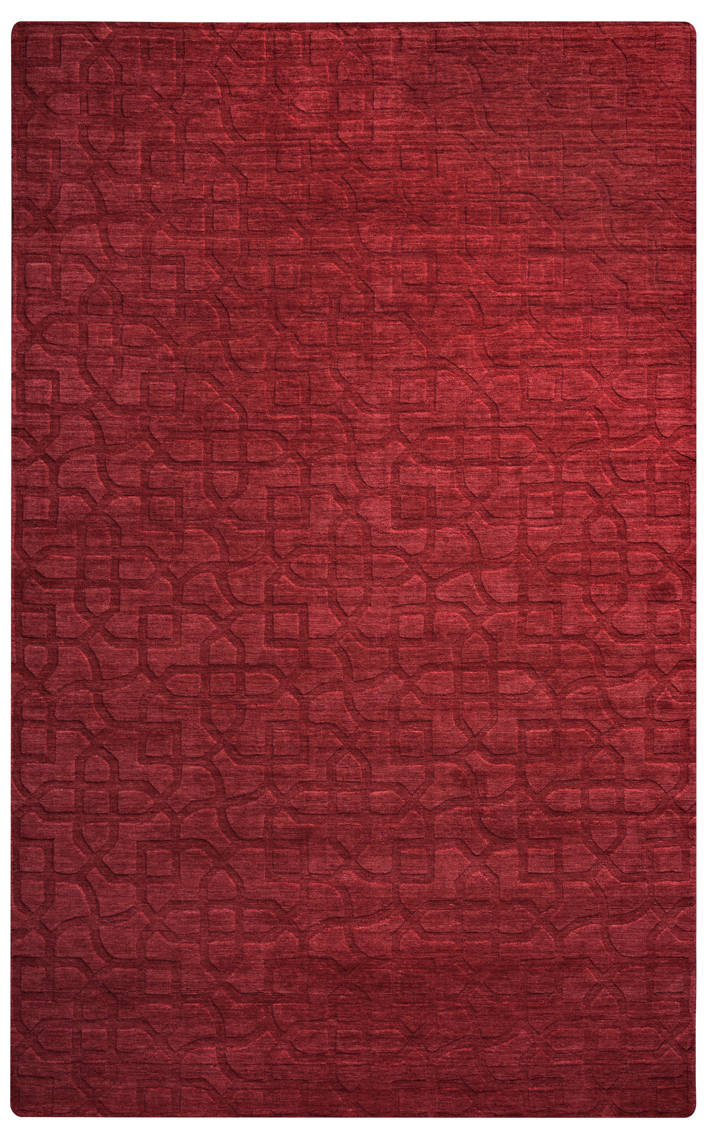 Rizzy Home Uptown UP2453 Red Solid Area Rug