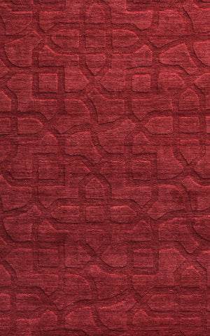 Rizzy Home Uptown UP2453 Red Solid Area Rug