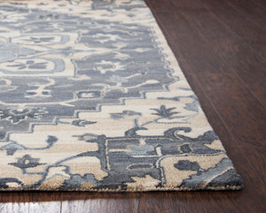 Rizzy Home Valintino VN568A Blue Central Medalian Motive Area Rug