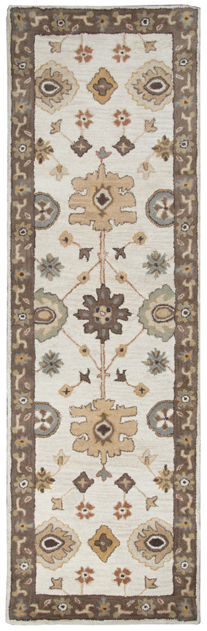 Rizzy Home Valintino VN9445 Light Gray Border Area Rug
