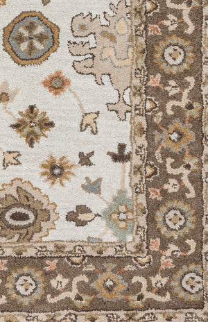 Rizzy Home Valintino VN9445 Light Gray Border Area Rug