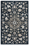 Rizzy Home Valintino VN9534 Black Floral Area Rug