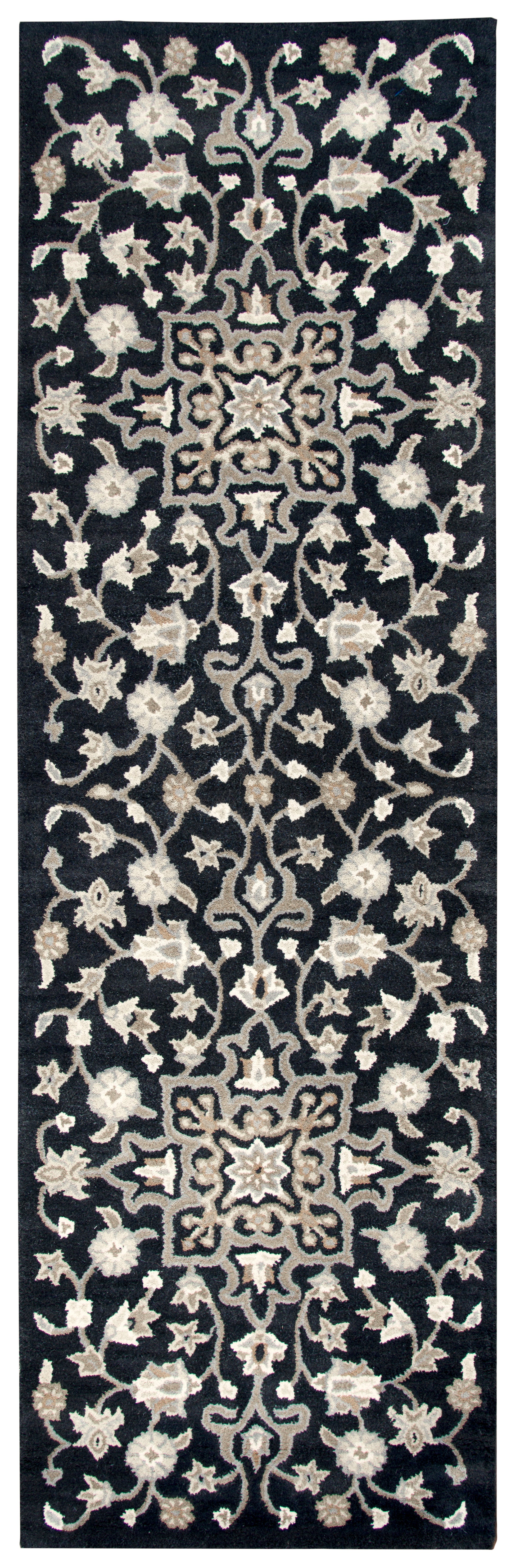Rizzy Home Valintino VN9534 Black Floral Area Rug