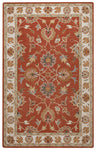 Rizzy Home Valintino VN9713 Rust Border Area Rug