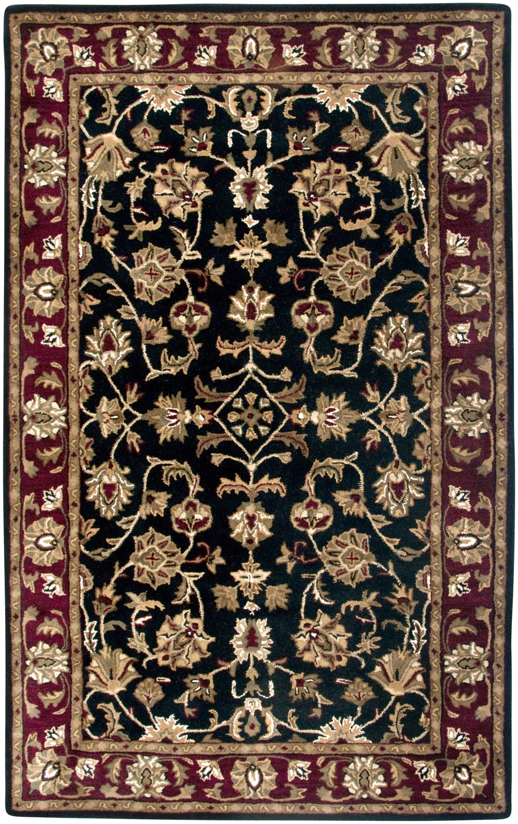 Rizzy Home Volare VO0821 Black Border Area Rug