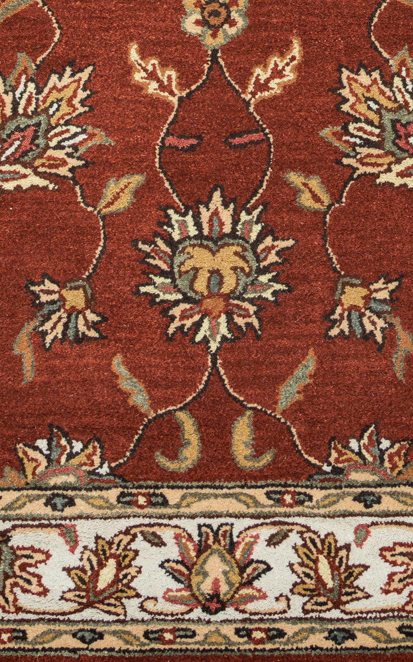 Rizzy Home Volare VO1244 Rust Border Area Rug