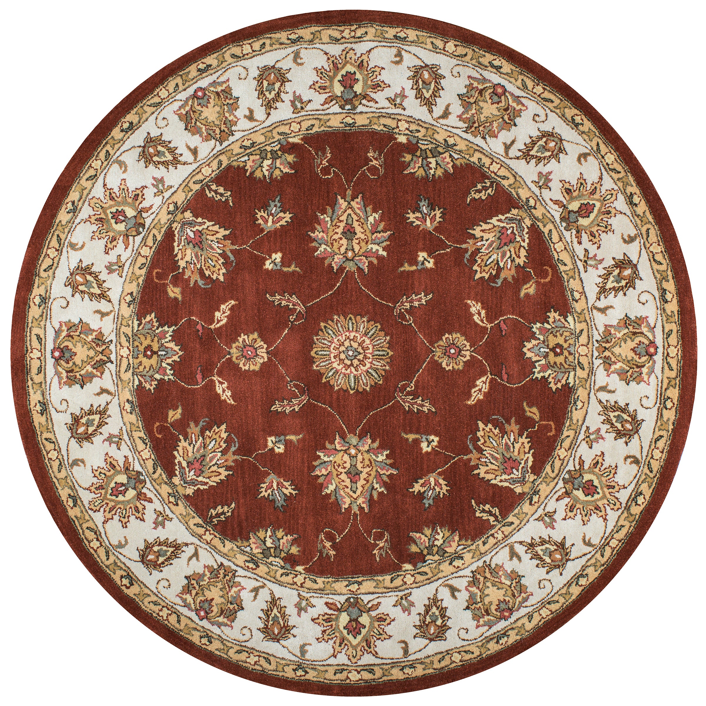 Rizzy Home Volare VO1244 Rust Border Area Rug