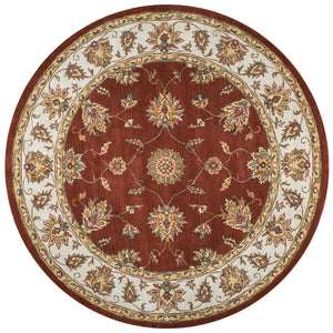 Rizzy Home Volare VO1244 Rust Border Area Rug