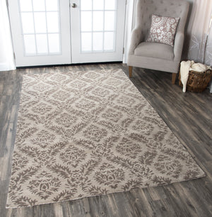 Rizzy Home Volare VO2371 Natural Demask Area Rug