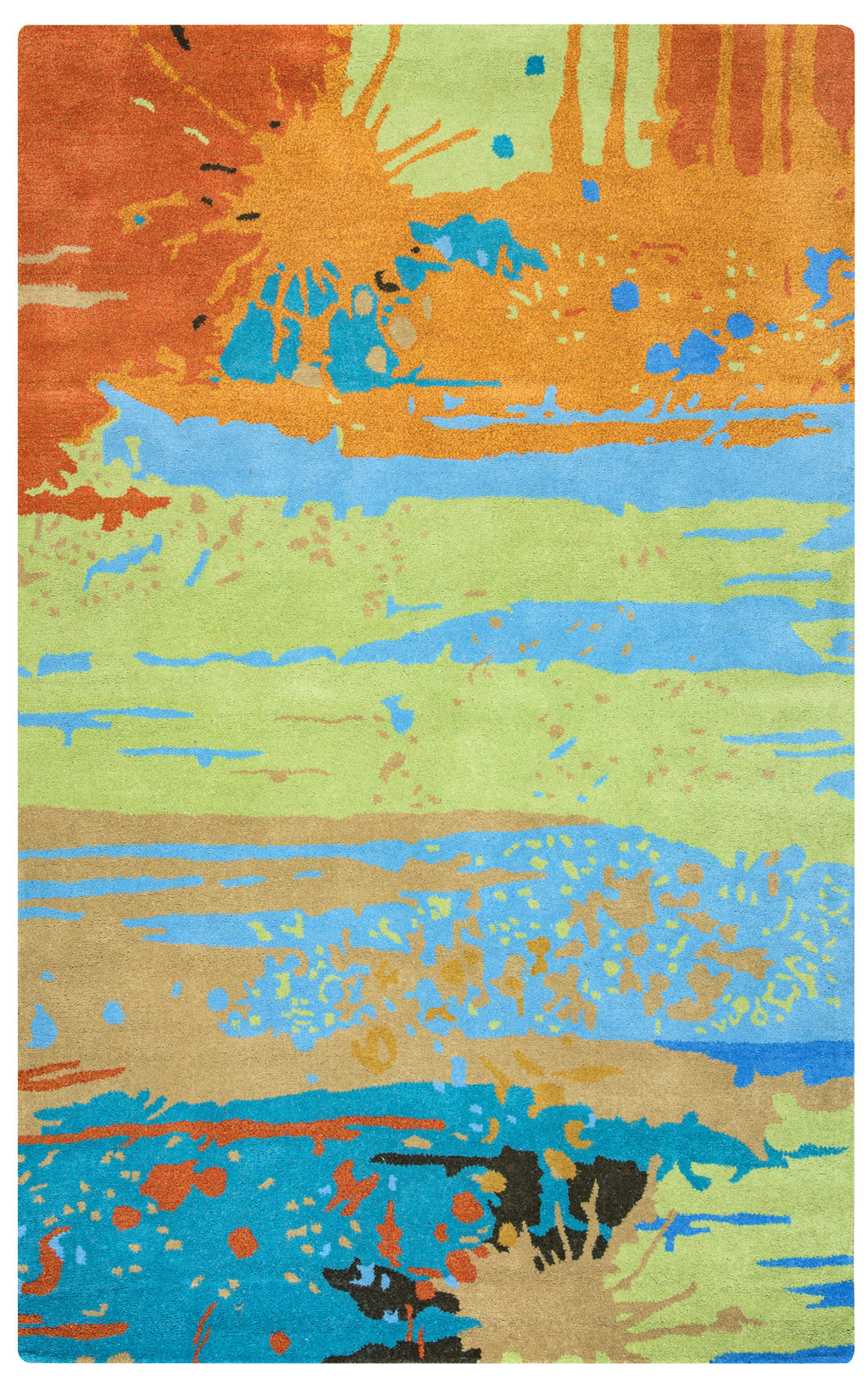 Rizzy Home Volare VO2647 Multi-Colored Graphic Area Rug