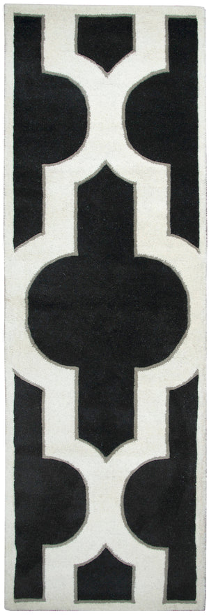 Rizzy Home Volare VO8186 Black Trellis Area Rug