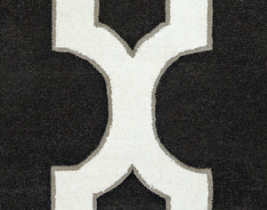 Rizzy Home Volare VO8186 Black Trellis Area Rug