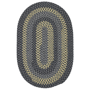 Colonial Mills Walden WN33 Charcoal/Yellow Wool Area Rug