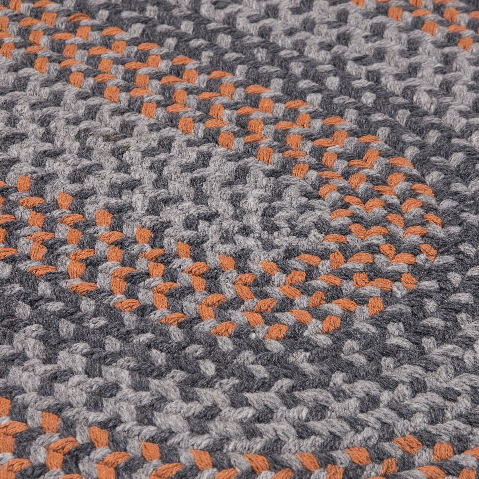 Colonial Mills Walden WN43 Charcoal/Orange Wool Area Rug