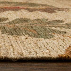 Rizzy Home Whittier WR9620 Natural Floral Area Rug