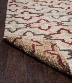 Rizzy Home Whittier WR9621 Natural Trellis Area Rug