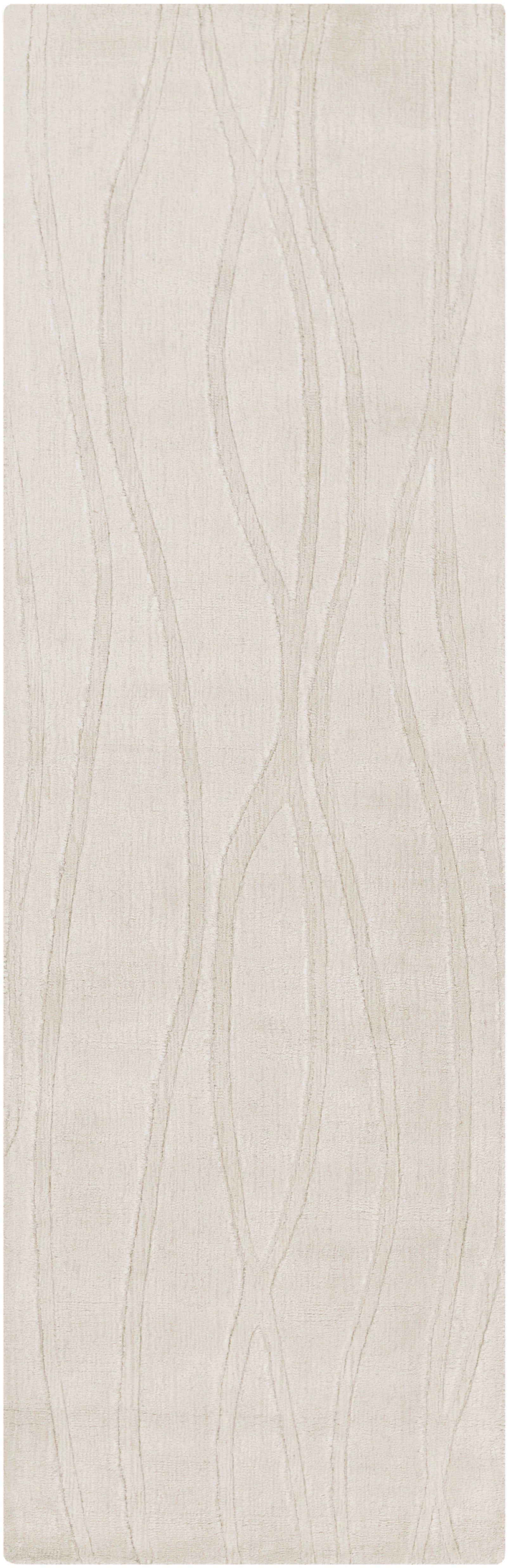 Surya Wave WVE1003 White Solids and Borders Area Rug