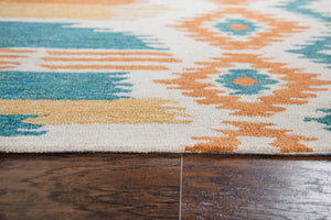 Rizzy Home Zingaro ZI015B Natural Strips/Ikat Area Rug