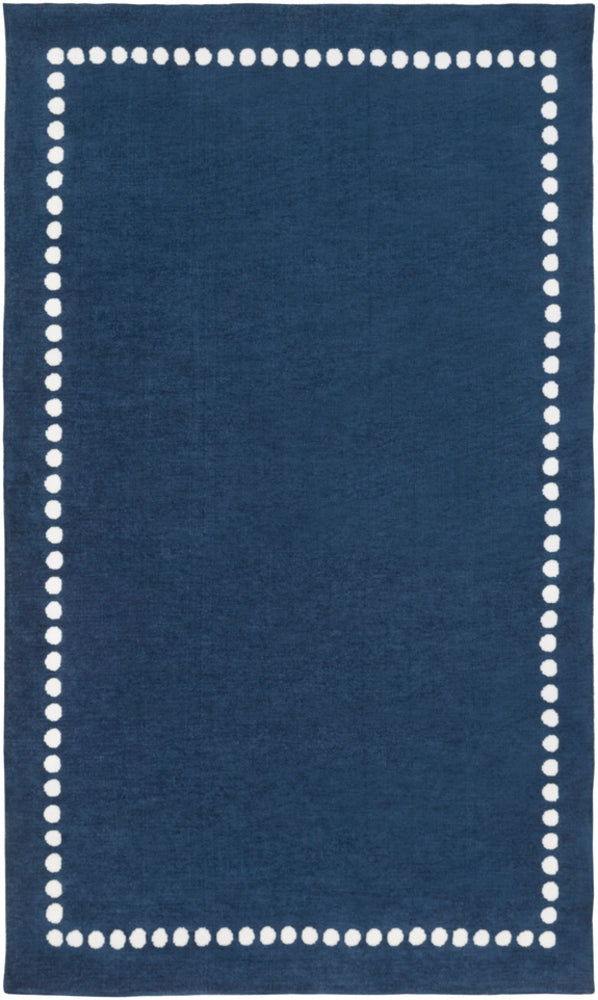 Surya Abigail ABI9076 Blue/Neutral Solids and Borders Area Rug