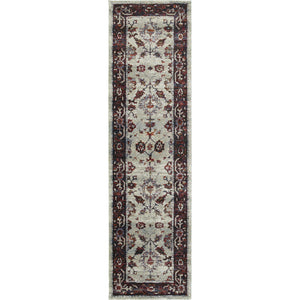 Oriental Weavers Andorra Stone/Red Oriental 6842D Area Rug