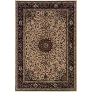 Oriental Weavers Ariana Ivory/Black Oriental 095I8 Area Rug