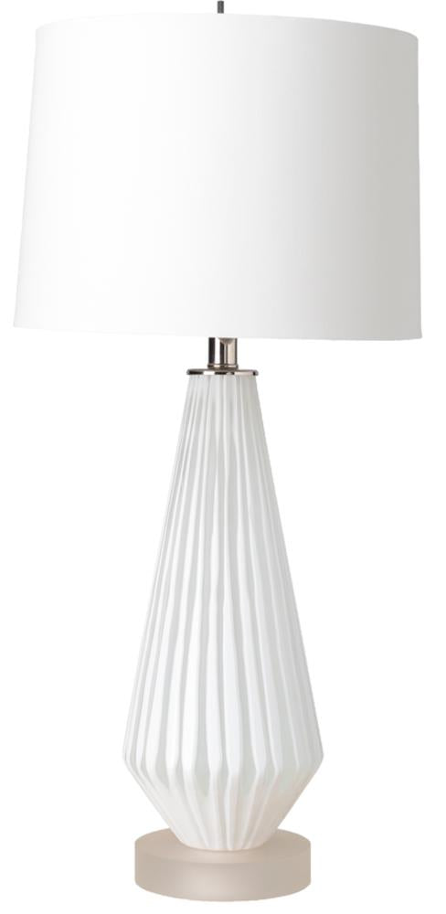 Surya Britt BIT-100 Updated Traditional White Table Lamp