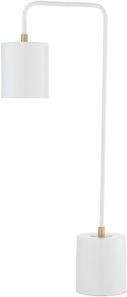 Surya Boomer BME-003 Modern White Brass Table Lamp