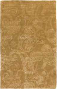 Surya Modern Classics CAN2077 Brown/White Floral and Paisley Area Rug