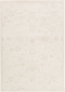 Surya Contempo CPO3720 Neutral/White Floral and Paisley Area Rug