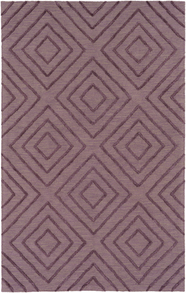 Surya Gable GBL2012 Purple/Brown Geometric Area Rug
