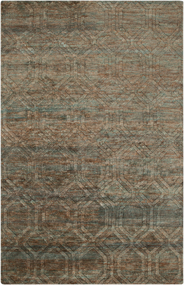 Surya Galloway GLO1004 Green/Brown Natural Fiber and Texture Area Rug