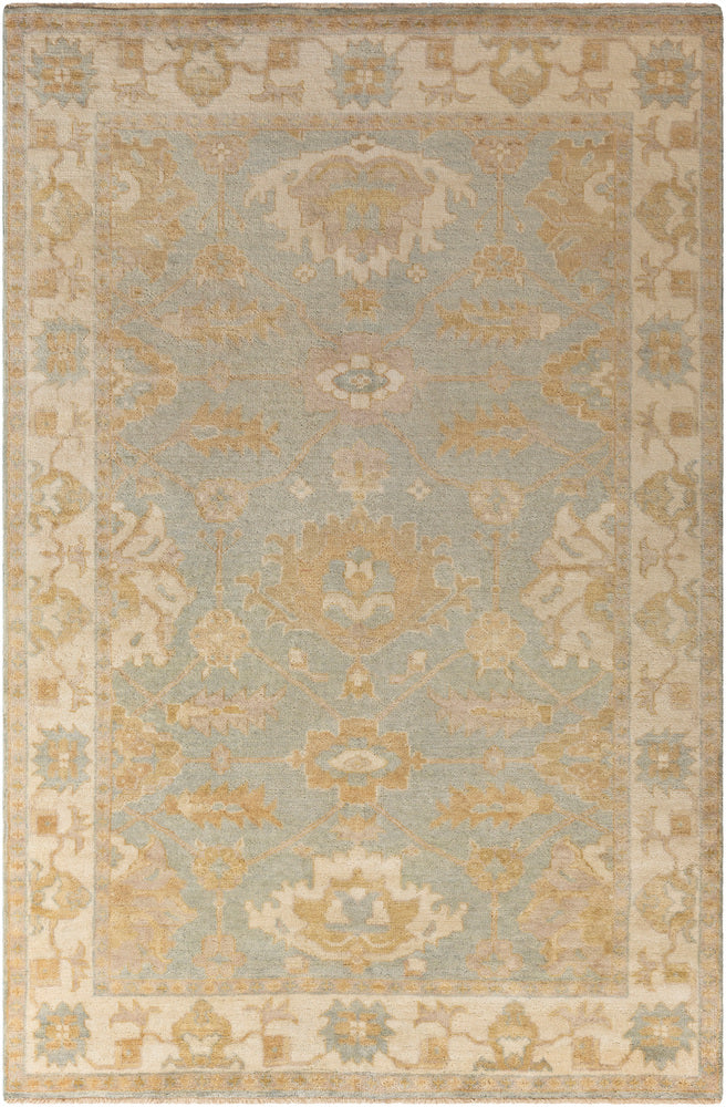 Surya Hillcrest HIL9033 Yellow/Green Hides and Leather Area Rug