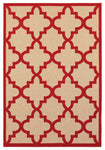 Oriental Weavers Cayman 660R9 Geometric Area Rug, Sand/Red, 1'10"x3'3" Rectangle