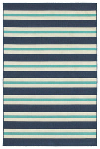Oriental Weavers Meridian 5701B Stripe Area Rug, Blue/Ivory, 1'10"x2'10"