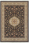 Oriental Weavers Masterpiece 033B2 Area Rug, Black/Ivory, 9'10"x12'10" Rectangle