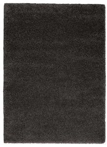 Nourison Malibu Shag MSG01 Dark Grey 5'3" x 7'3" Area Rug