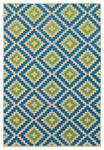 Oriental Weavers Cayman 2063Z Geometric Area Rug, Sand/Blue, 1'10"x3'3"