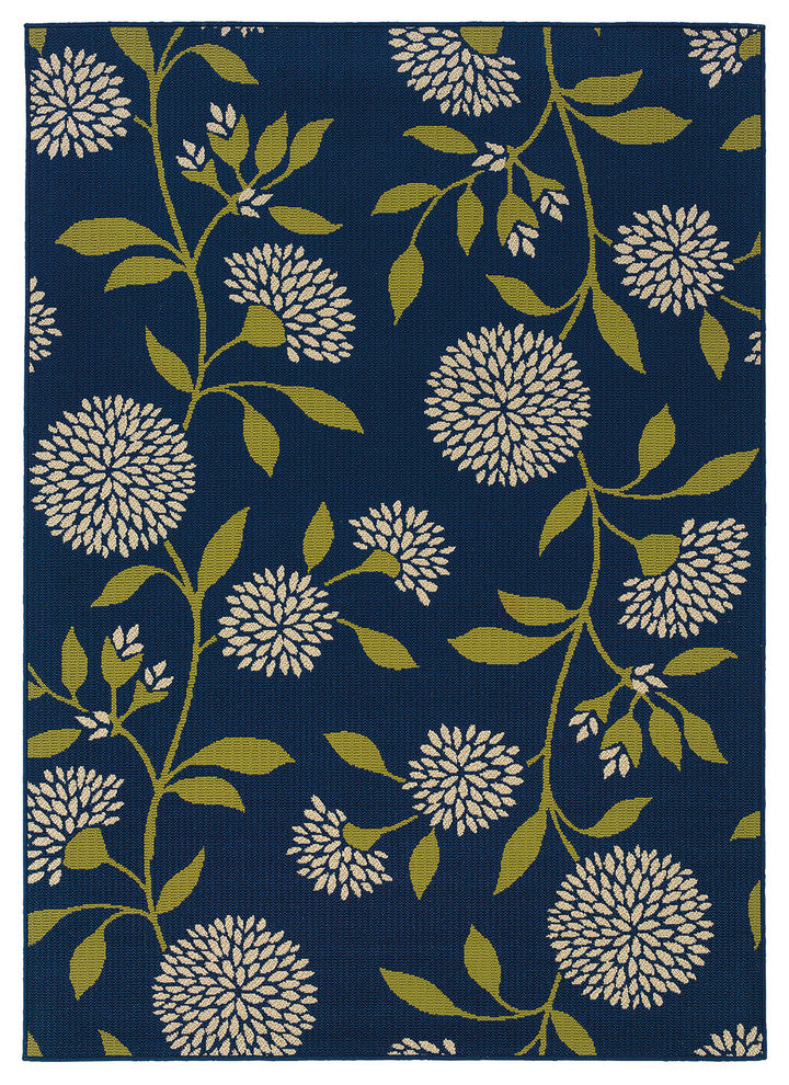 Oriental Weavers Caspian 8327L Floral Area Rug, Blue/Green, 7'10"x10'10"