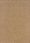 Oriental Weavers Karavia Sand Solid 2160X Area Rug, Rectangular 3'7"x5'6"
