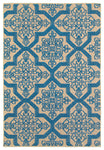 Oriental Weavers Cayman 2541M Geometric Area Rug, Sand/Blue, 7'10"x10'10"
