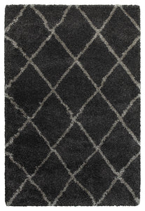 Oriental Weavers Henderson 090K1 Geometric Area Rug, Charcoal/Gray, 6'7"x9'6"