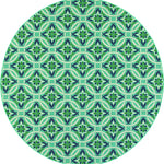 Oriental Weavers Meridian 5868L Blue/Green Floral Area Rug, 7'10" Round