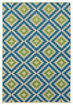 Oriental Weavers Cayman 2063Z Geometric Area Rug, Sand/Blue, 9'10"x12'10"