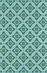 Oriental Weavers Meridian 5868L Floral Area Rug, Blue/Green, 3'7"x5'6" Rectangle