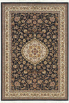 Oriental Weavers Masterpiece 033B2 Area Rug, Black/Ivory, 3'10"x5'5" Rectangle