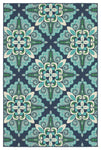 Oriental Weavers Meridian 2206B Medallion Area Rug, Blue/Green, 1'10"x2'10"