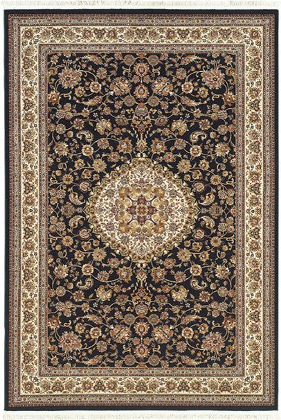Oriental Weavers Masterpiece 033B2 Area Rug, Black/Ivory, 7'10"x10'10" Rectangle