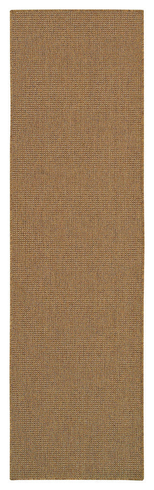 Oriental Weavers Karavia Tan Solid 2068X Area Rug, Runner 2'3"x7'6"